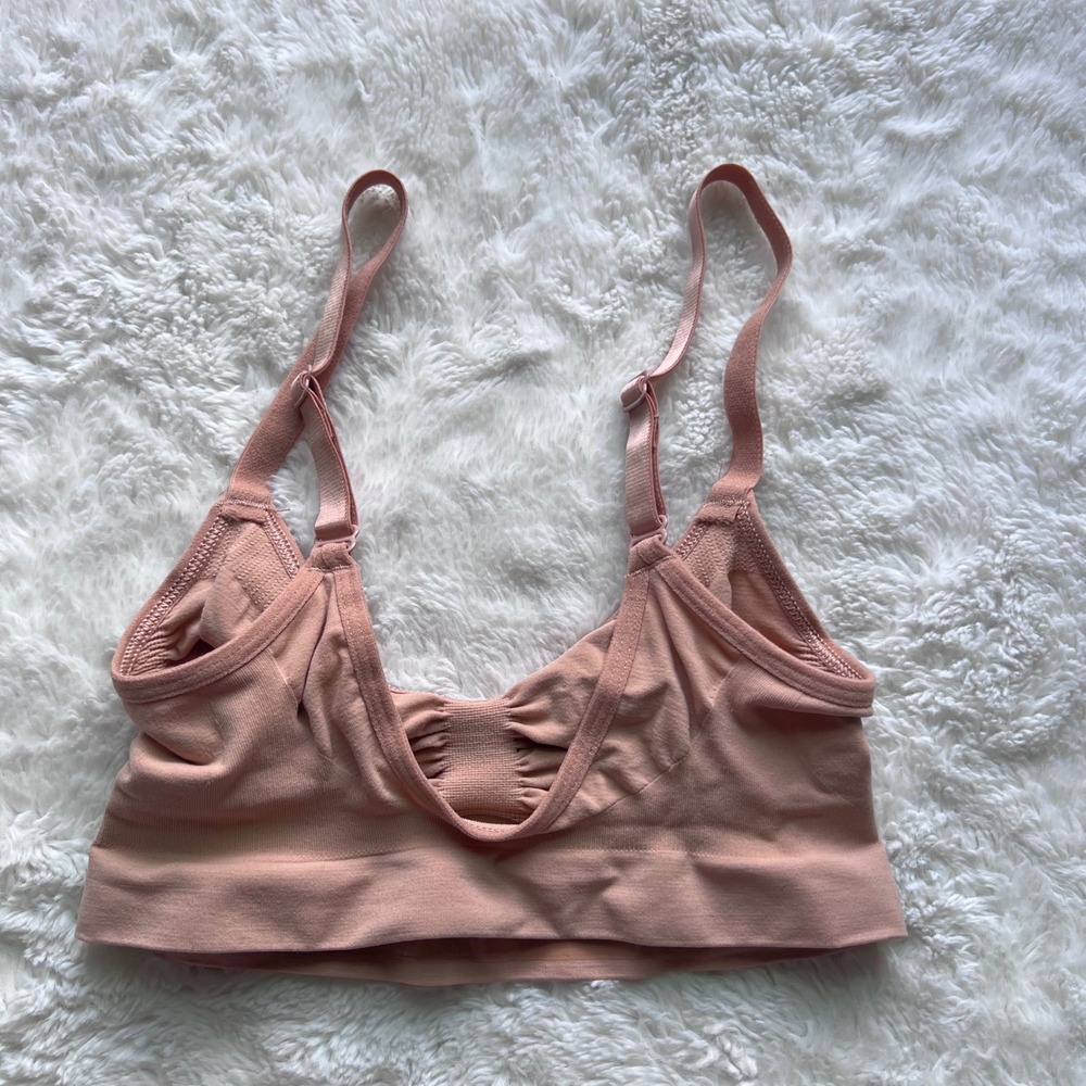 SKIMS Sculpting Bra Ochre Seamless Bralette SH-BRA-0112 Womens Size S/M NWOT - Picture 4 of 8